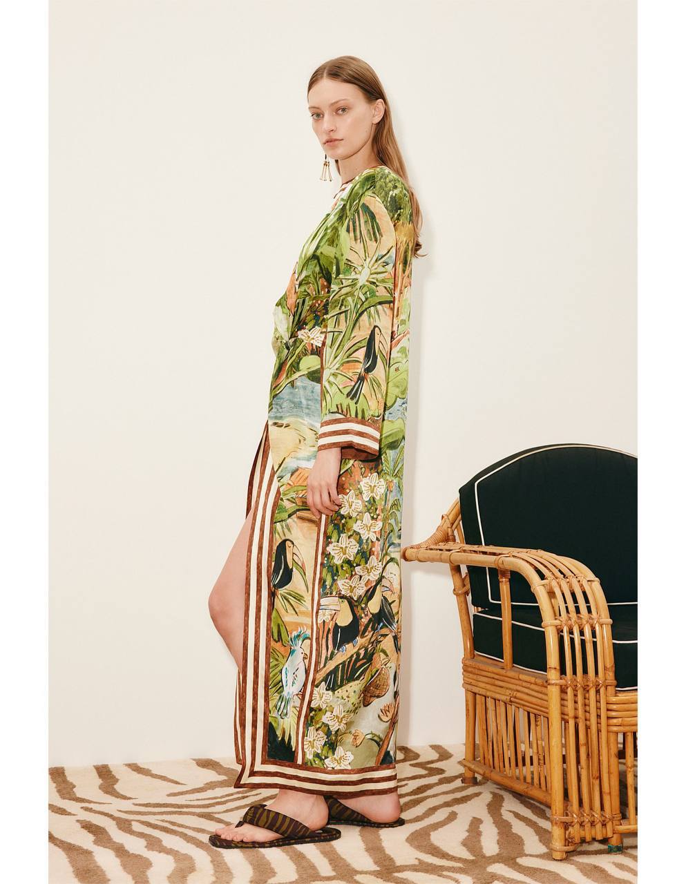 ALM Toucan Tango Silk Midi Dress
