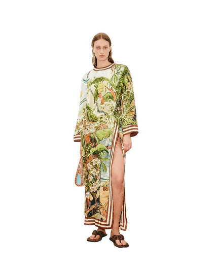 ALM Toucan Tango Silk Midi Dress