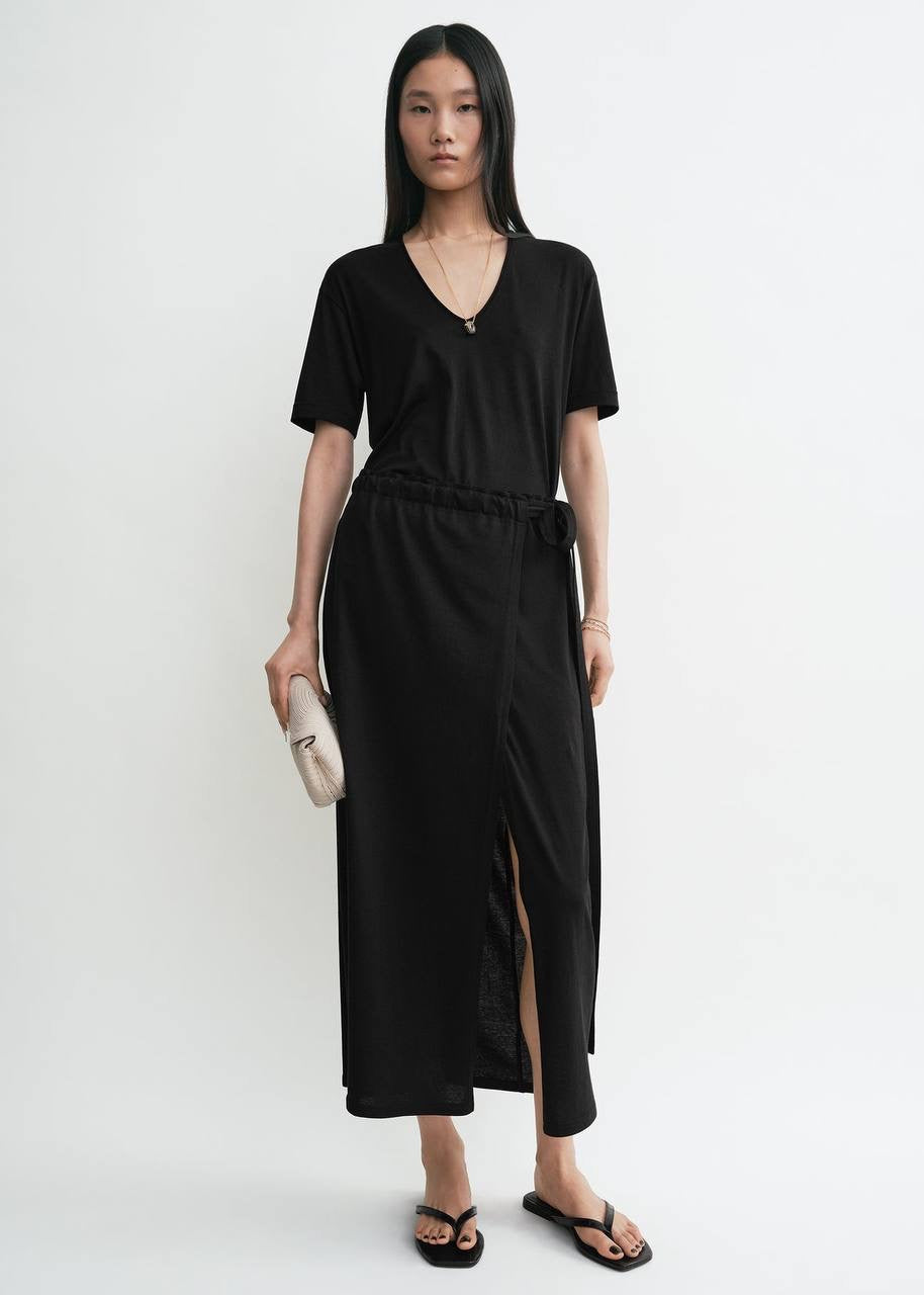 TOT Cotton Shirt | Pant | Wrap Midi Skirt | Set