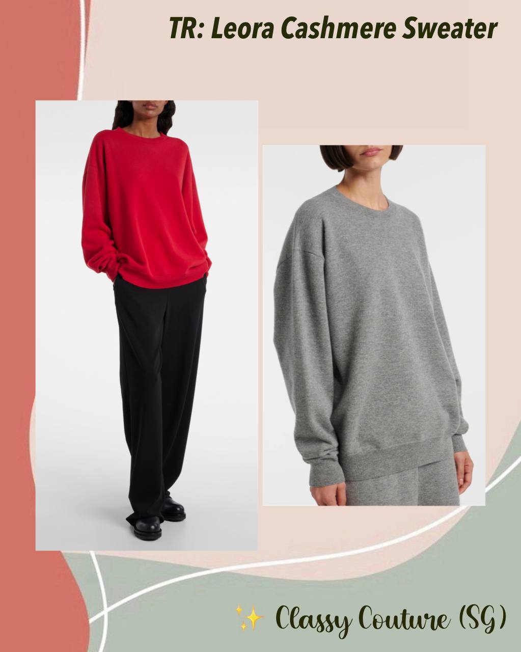 TR Leora Cashmere Pullover Sweater