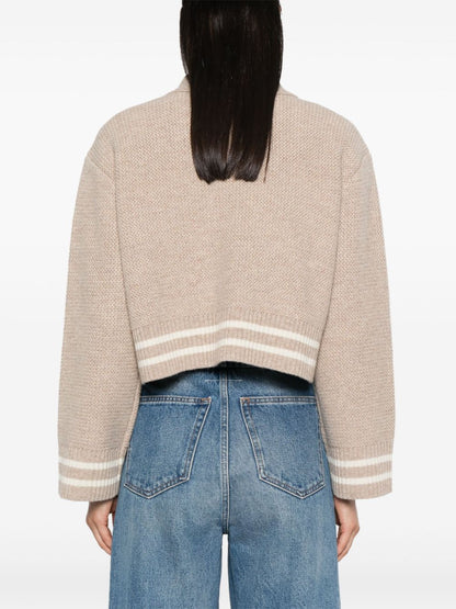 SD Enchanteur Wool Decorative Stitch Cardigan