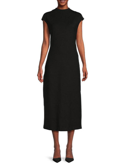 TH Admiral Crepe Short Sleeve Midi Dress