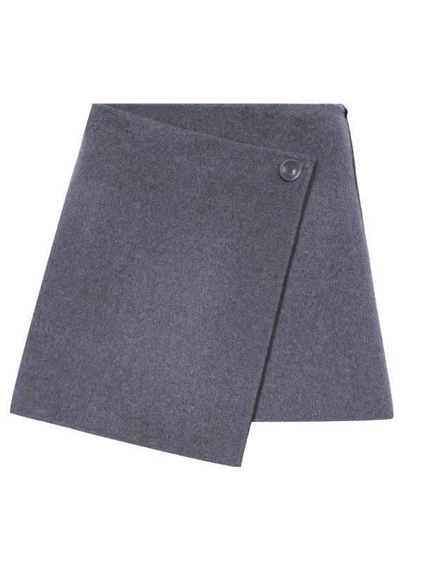 PS Reversible Melton Wrap Mini Skirt