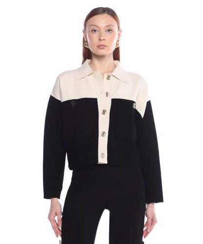 SD Two Toned Knitted Cardigan