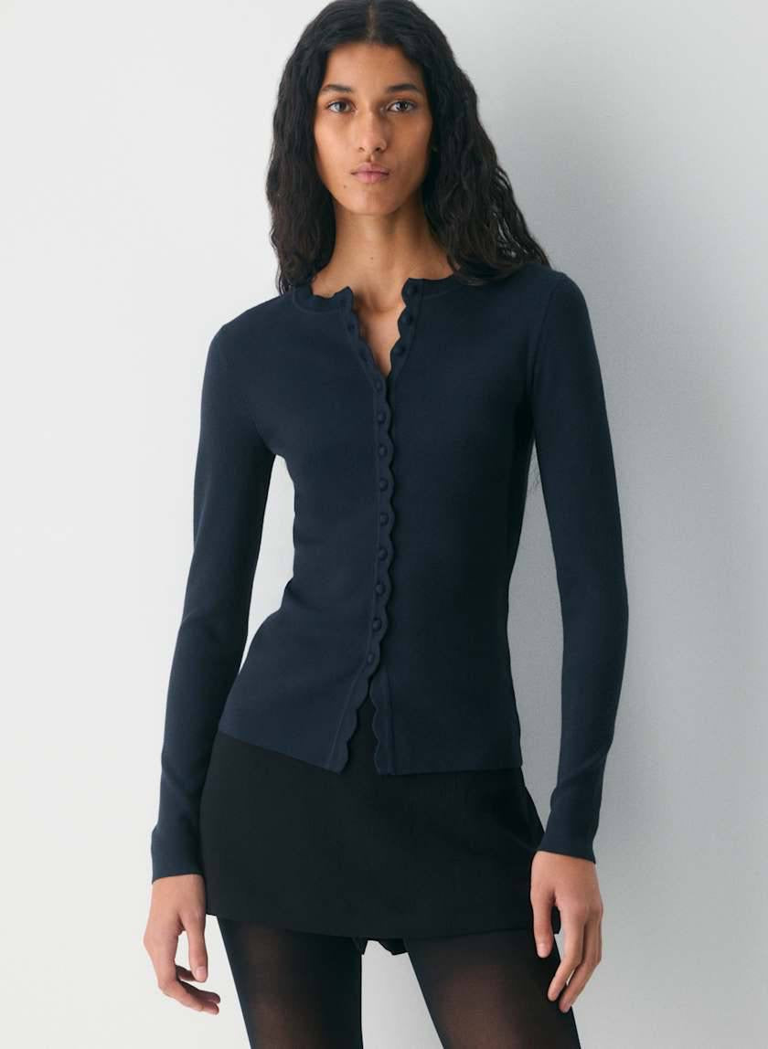 5 Colors! ARZ Shelly Viscose-Blend Button-Down Cardigan