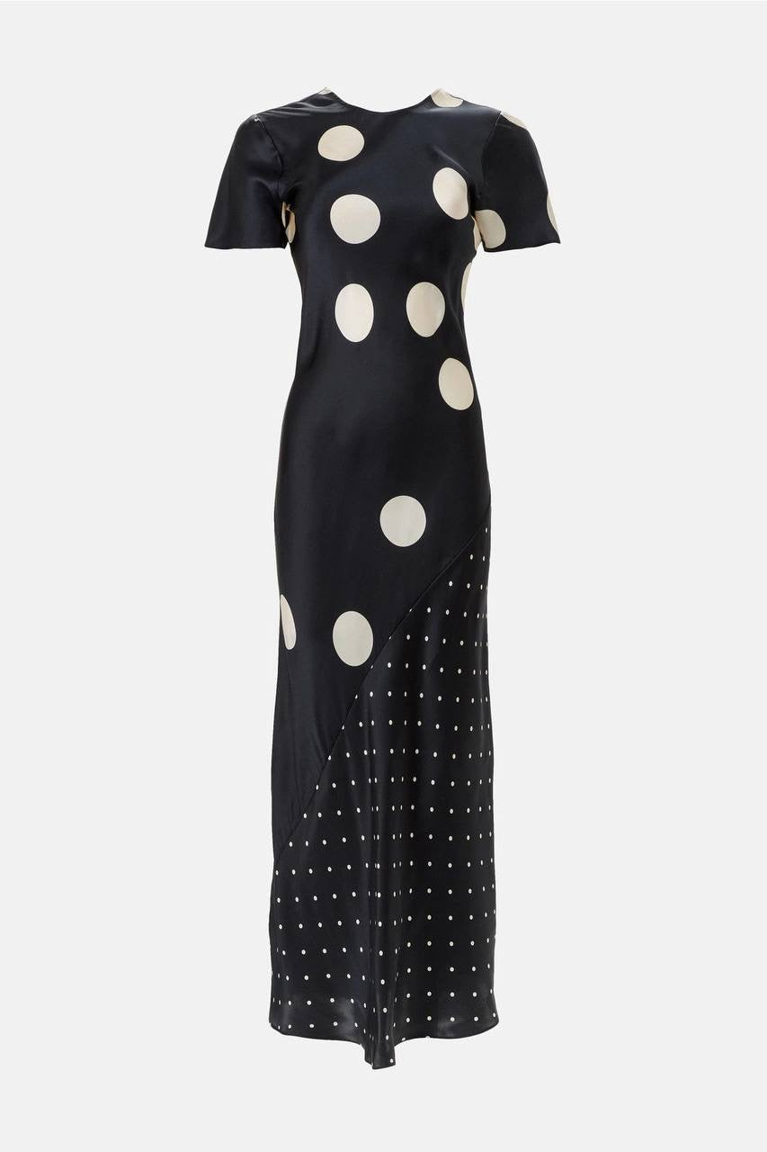 (PART 5/5) SL Short Sleeve Silk Bias Midi Maxi Dress