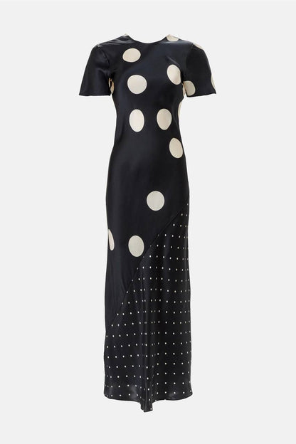 (PART 5/5) SL Short Sleeve Silk Bias Midi Maxi Dress