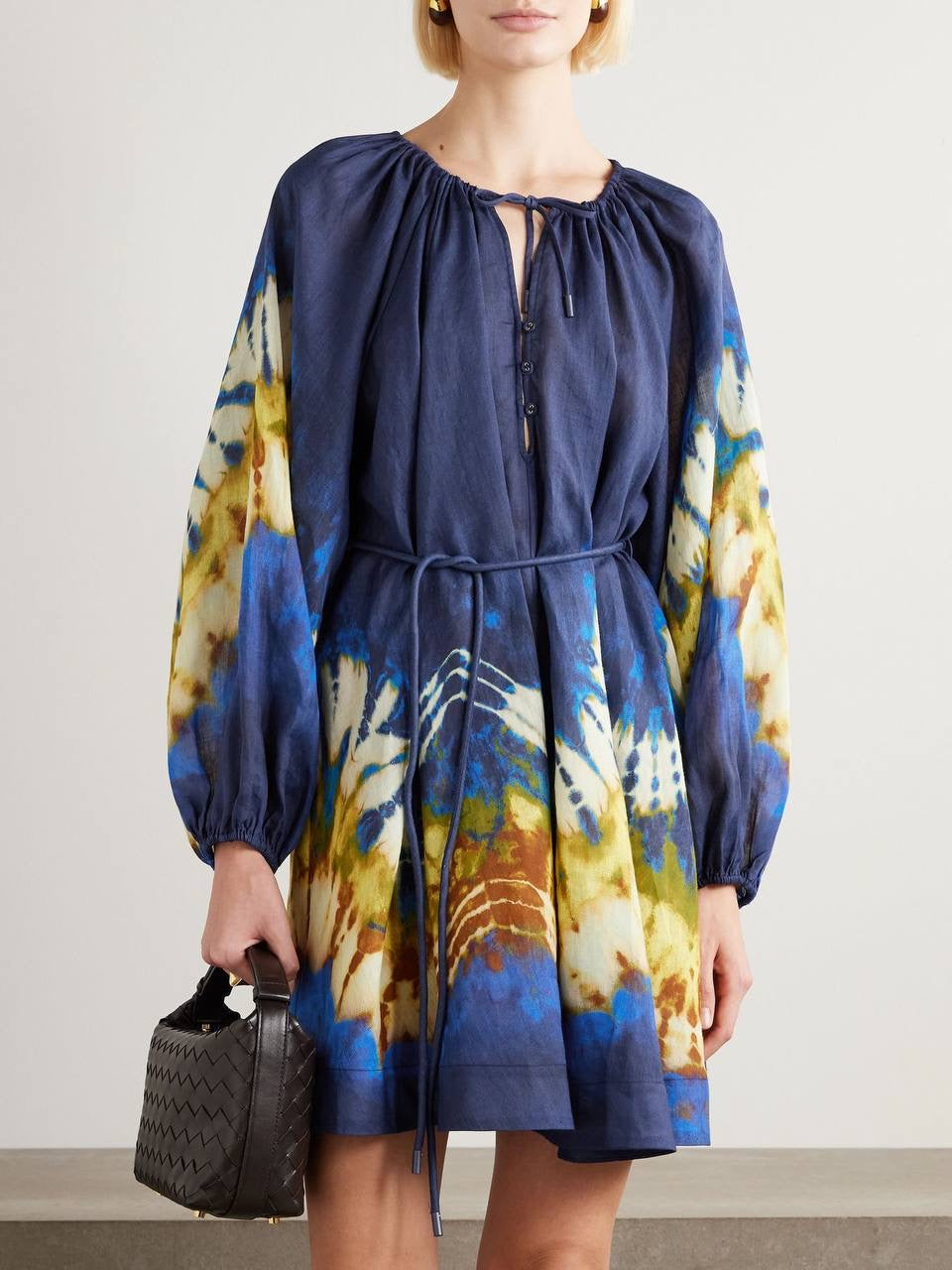 ALM Martine Ramie Tie Dye Mini Dress