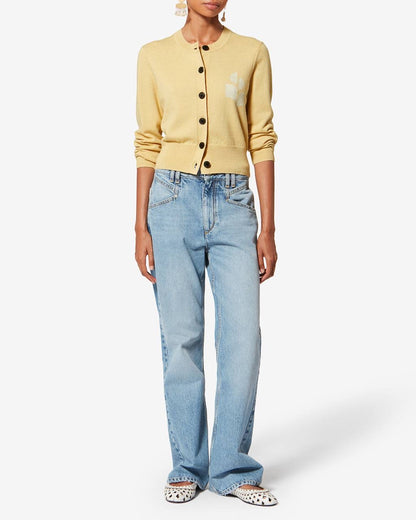 5 Colors! IM Newton Wool-cotton Button-down Cardigan