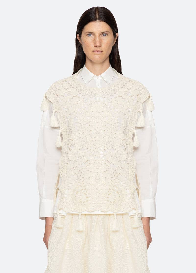 SE Nara Crochet Combo Shirt