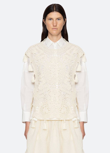 SE Nara Crochet Combo Shirt