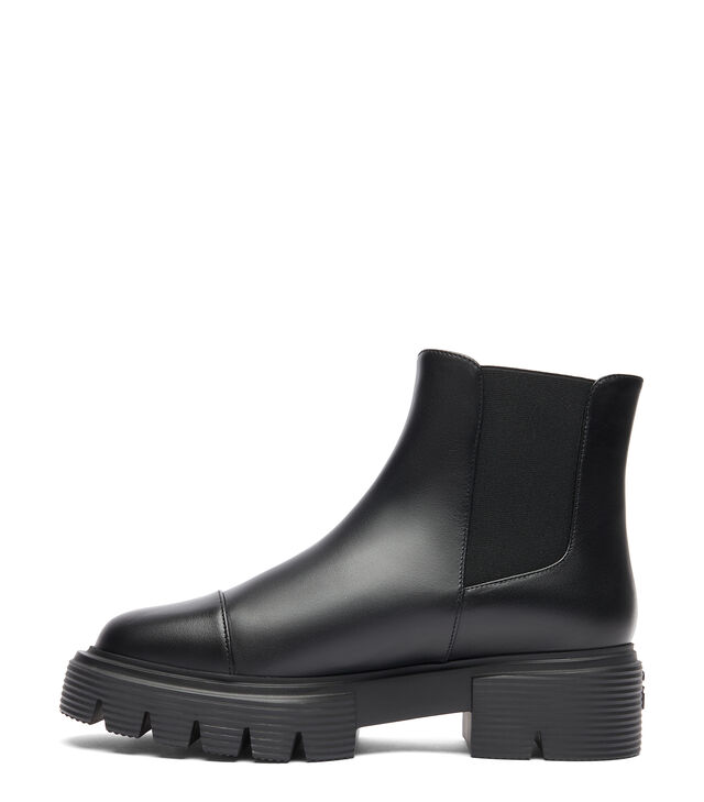 SW Nolita Chelsea Black Calfskin Leather Bootie 45mm Block Heel Boot