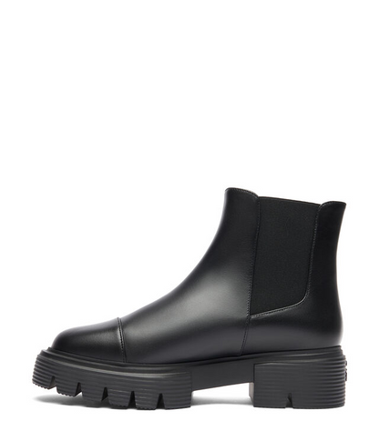 SW Nolita Chelsea Black Calfskin Leather Bootie 45mm Block Heel Boot