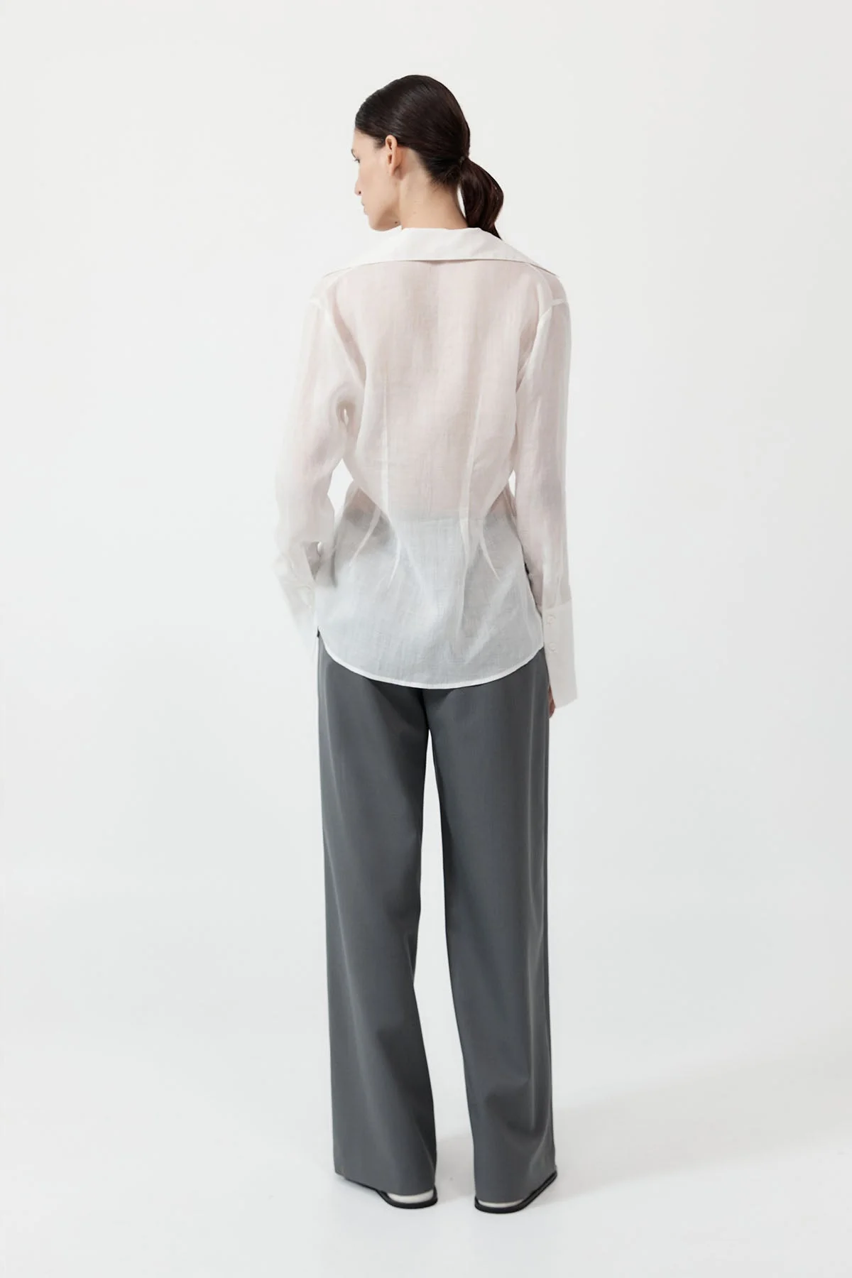 SA Sheer Linen Tie Top