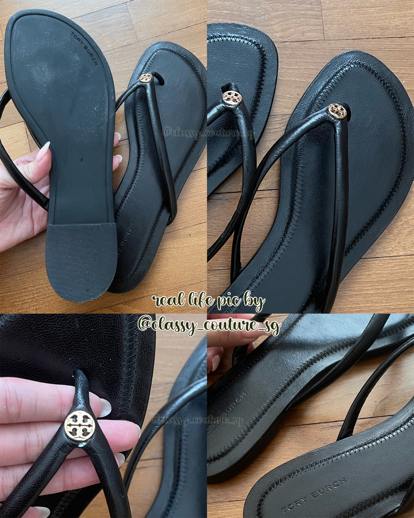 TB Chelsea Leather Flip Flop Slipper Sandals