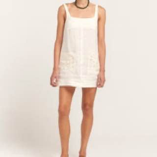 PN Embroidered Shift Mini Dress