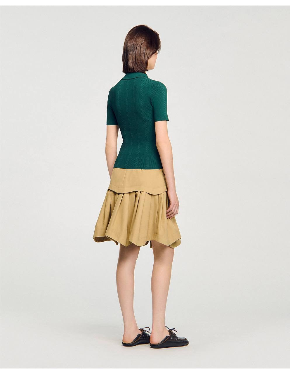 SD Mahee Dark Green Polo Sweater