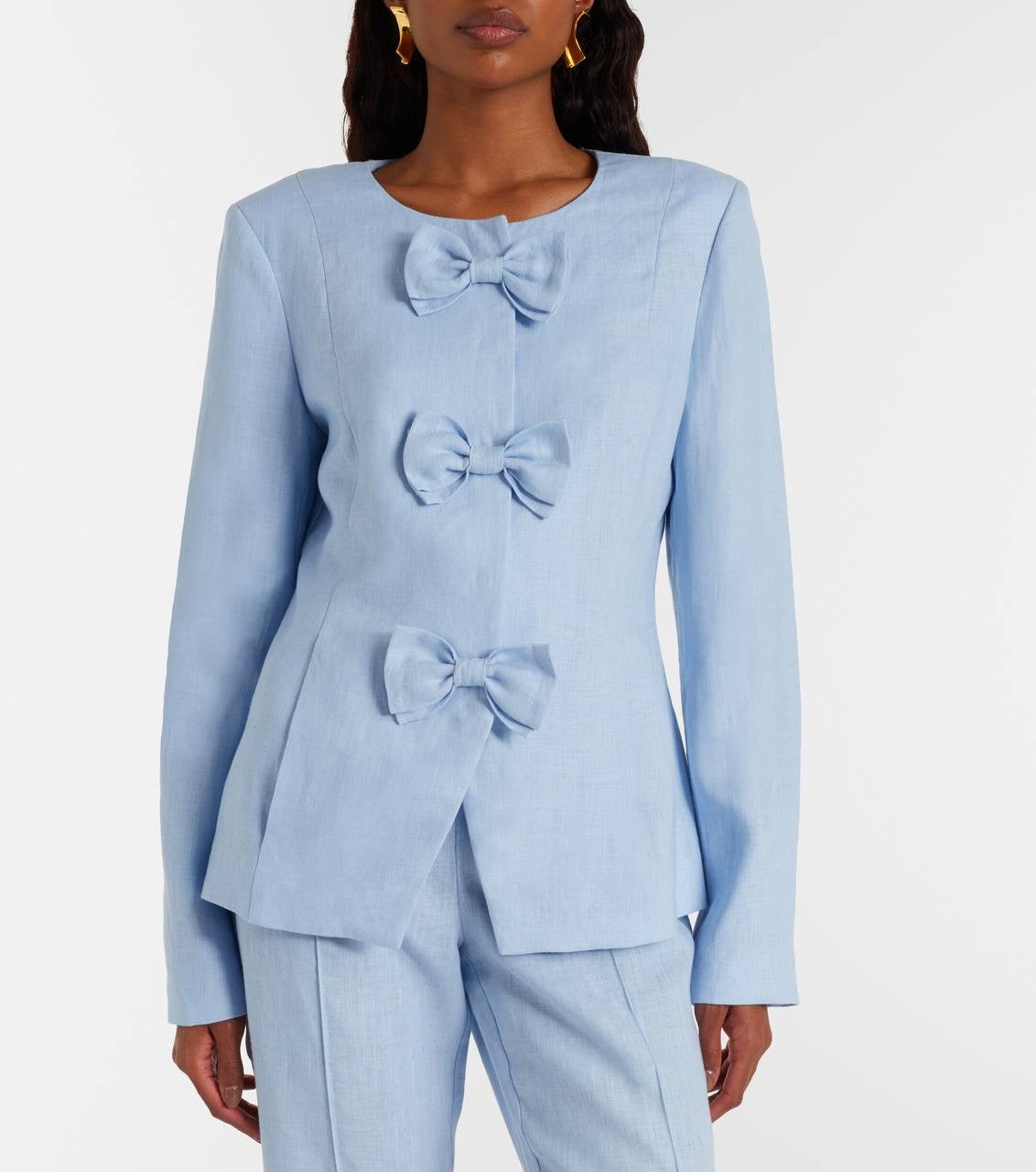 PSE Harper Linen Jacket | Vest | Capri Pants | Set
