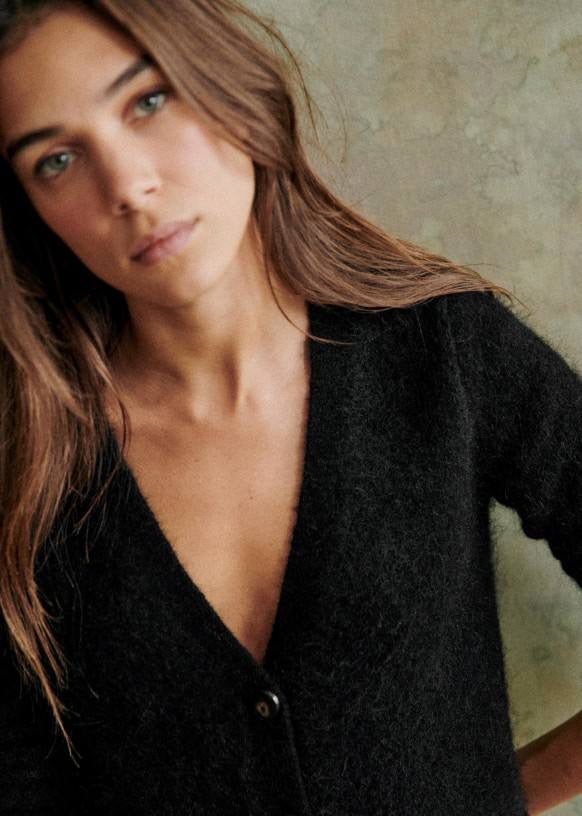 SZ Junie Mohair-Wool blend Sweater Mini Dress