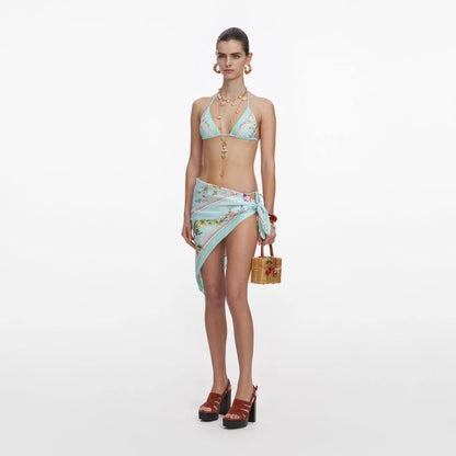 SP Mint Floral Triangle Bikini Top | Bottom | Swimsuit Set