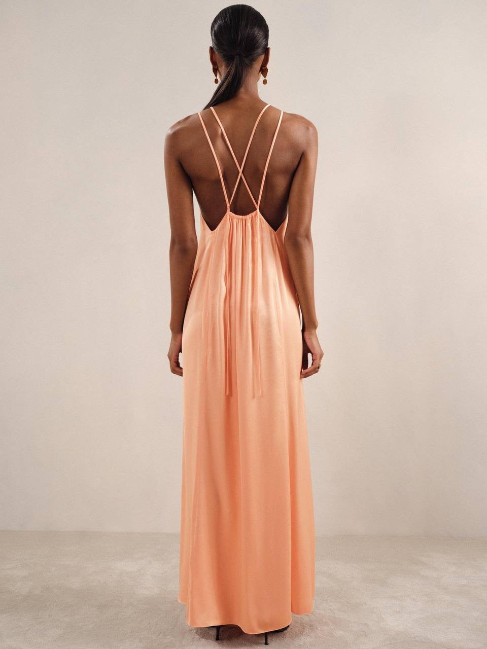 RS Tallie Satin Halterneck Midi Dress