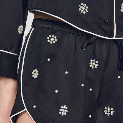 SD Nerissea Embellished Top Sorela Skirt Shorts