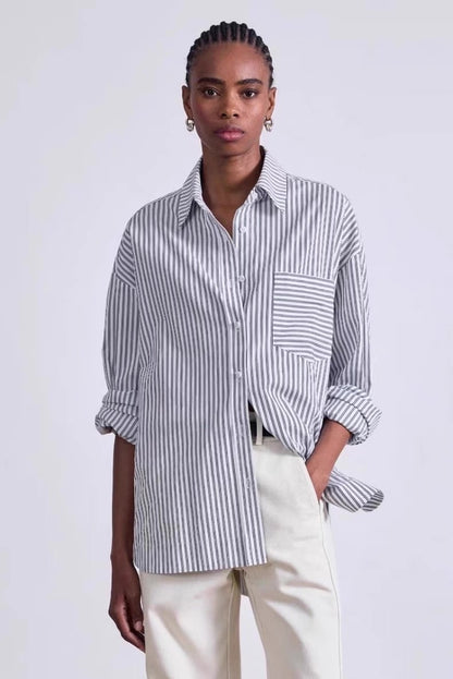 AA Aldea Oversized Cotton Button Down Shirt