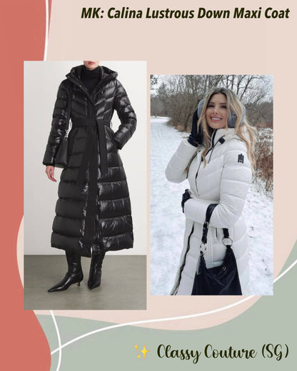 MK Calina Lustrous Down Long Maxi Coat