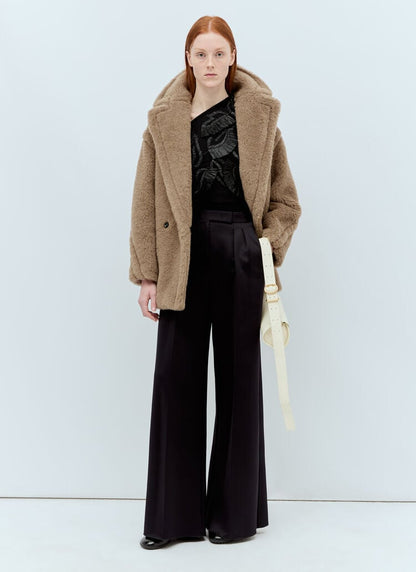 MM Short Teddy Bear Icon Alpaca-Wool-Silk Coat Jacket