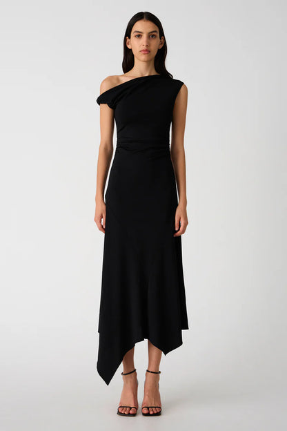 MS Alma Matte Jersey Midi Dress