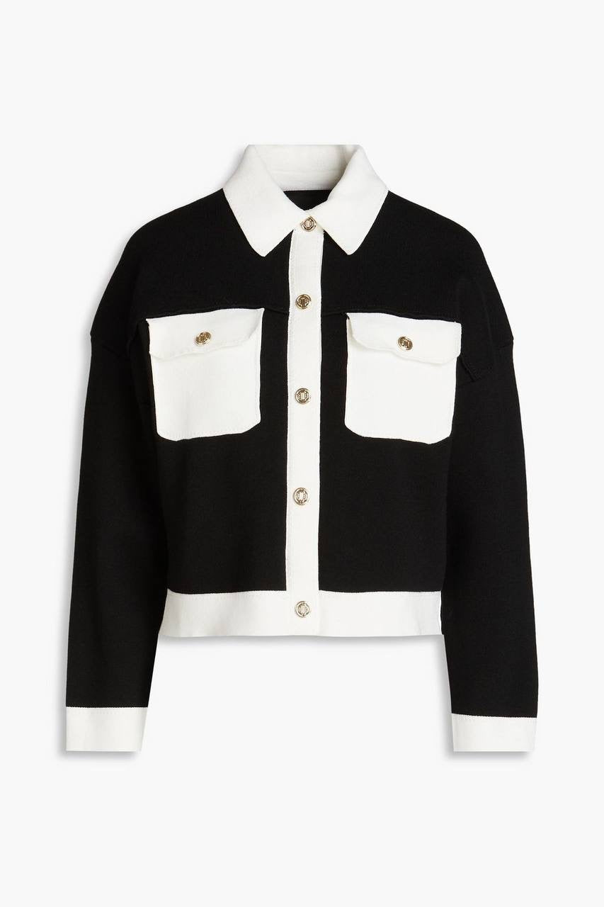 MJ Two Toned Knitted Cardigan