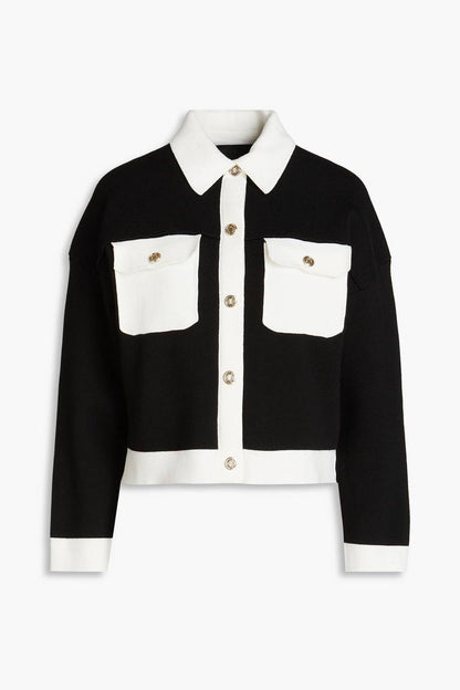 MJ Two Toned Knitted Cardigan