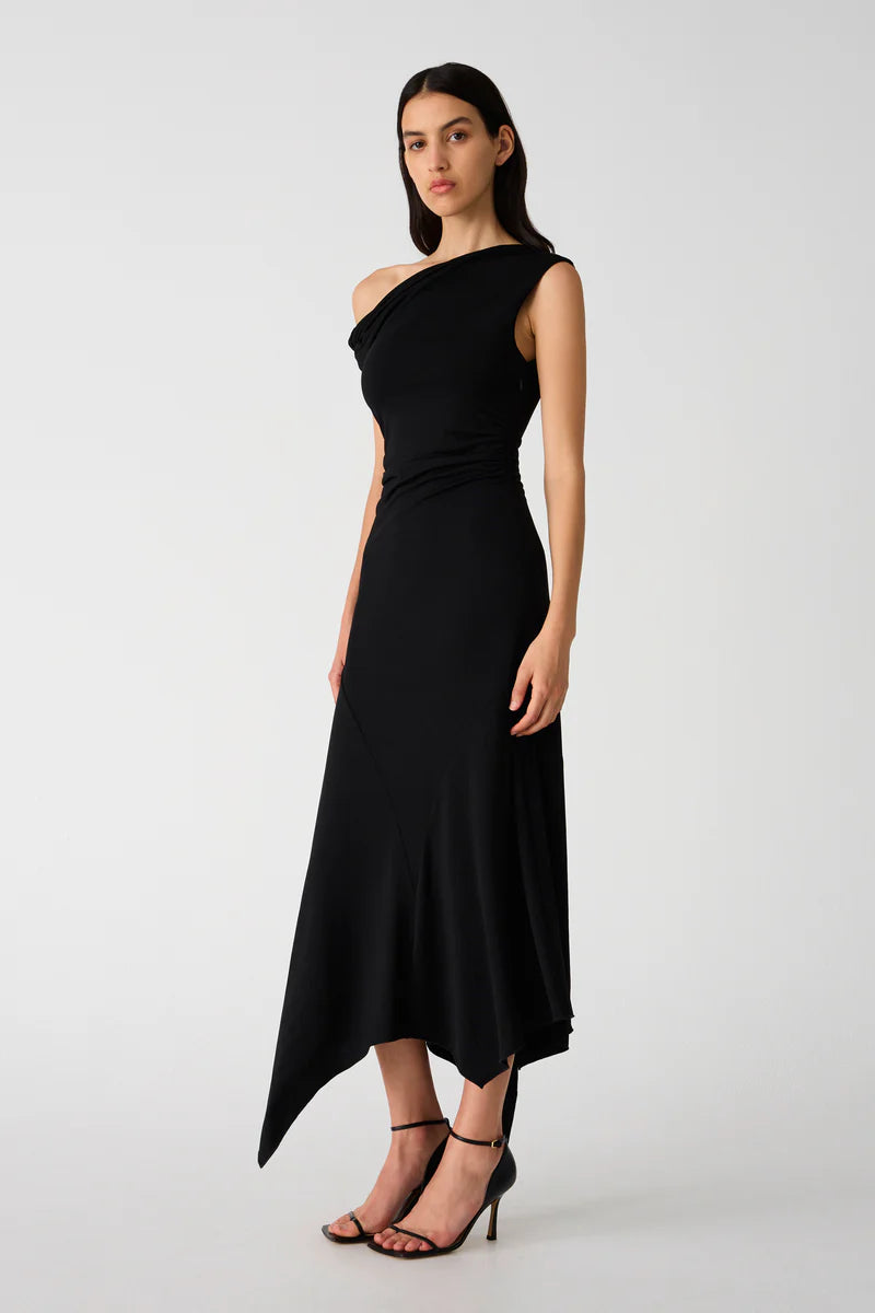 MS Alma Matte Jersey Midi Dress