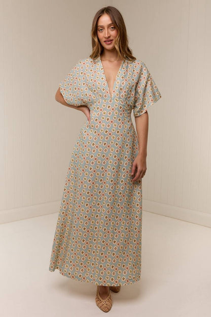 PN Jasmine Linen Midi Maxi Dress