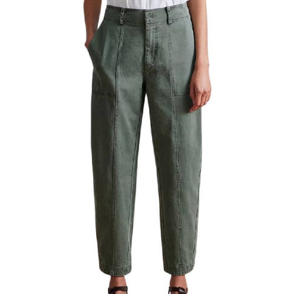 AA Mera Cotton Tapered Barrel High Waist Pants