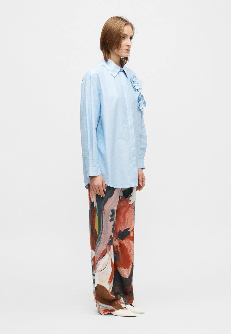 SG 3D Floral Appliqué Peplum Top | Shirt | Mini Skirt | Cotton Set