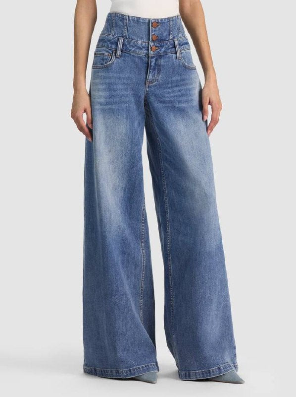 AO Whit Ultra High Button Front Jeans