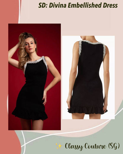 SD Divina Embellished Mini Dress