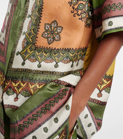 ALM Contina Printed Shirt | Pants | Jacquard Viscose Set