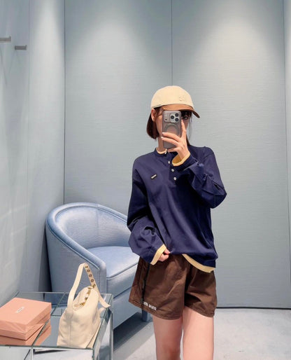 MM Navy Cream Jersey T Shirt