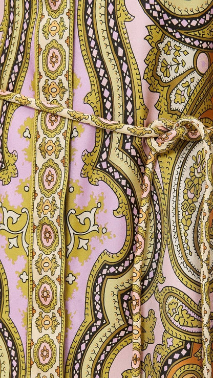ALM Clemenza Silk Shirtdress Midi Dress