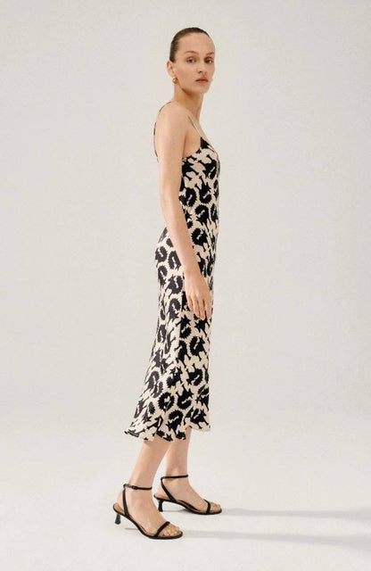 (PART 2/2) SL 90s Silk Slip Midi Dress Animal Prints: Wolves, Leopard, Wild Horses