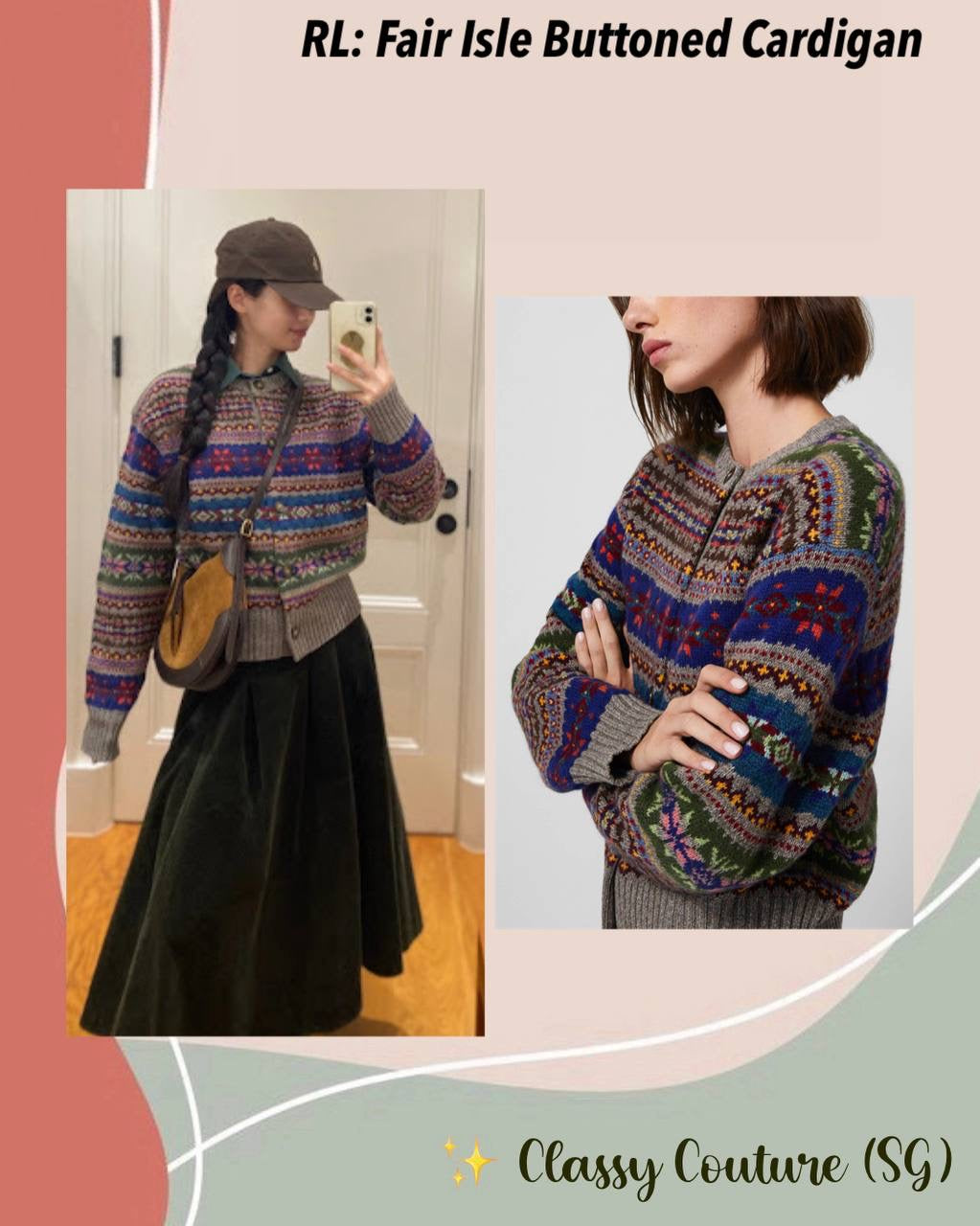 RL Fair Isle Buttoned Wool Cardigan