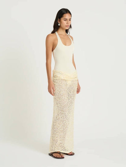 BN Ariel Maxi Dress (Bodysuit one piece with Maxi coverup skirt)