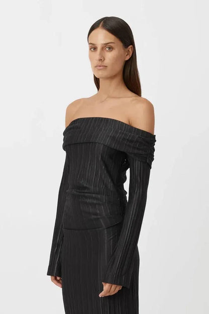 CM Shaw Off The Shoulder Midi Dress