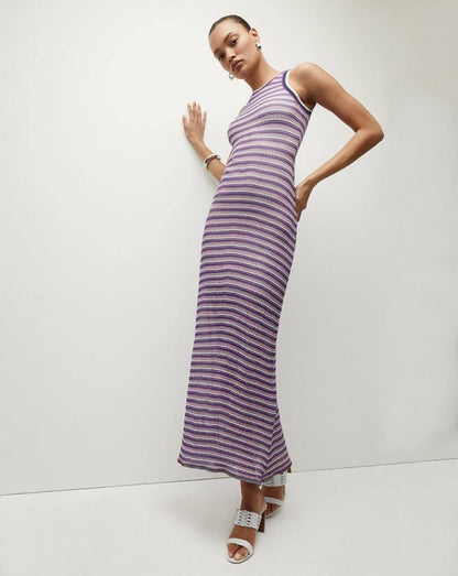 VB Sivan Slip Mesh Midi Dress