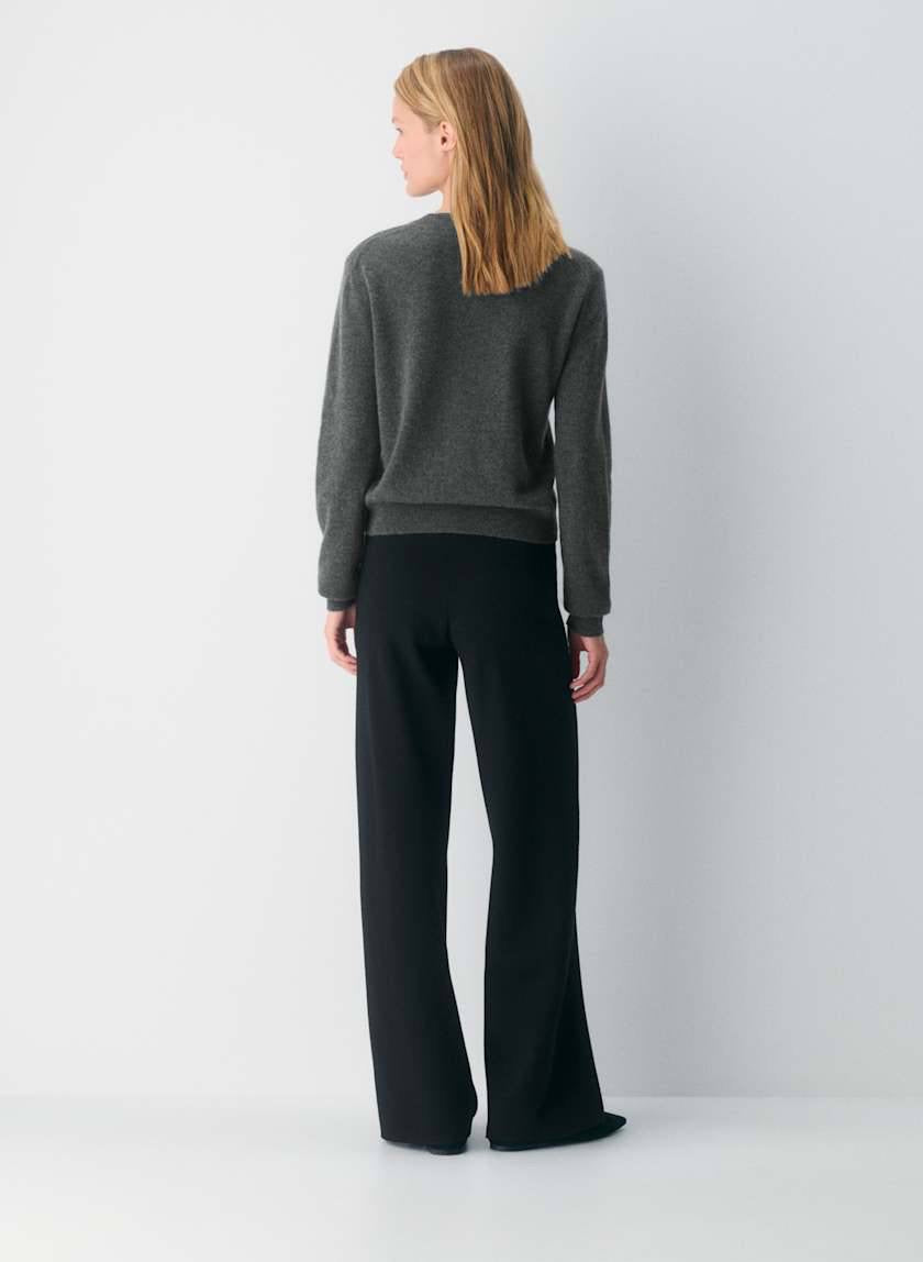 4 Colors! ARZ Soft Viscose-blend Knit Souvenir Pant