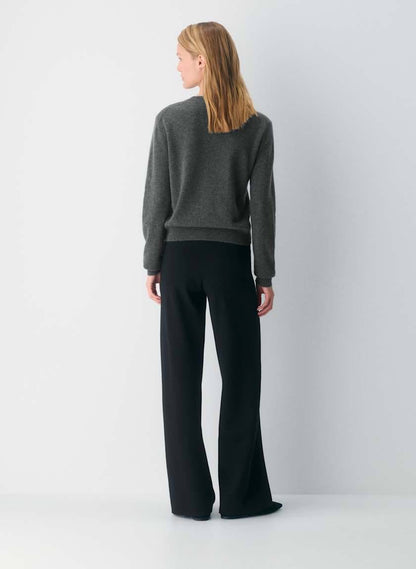4 Colors! ARZ Soft Viscose-blend Knit Souvenir Pant