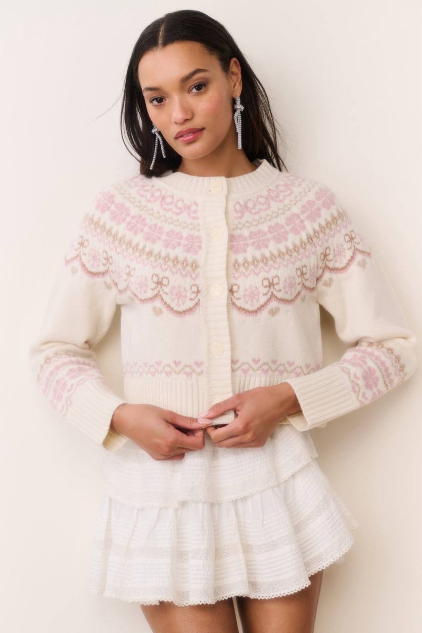 2 Colors! LSF Shantae Wool Fair Isle Cardigan