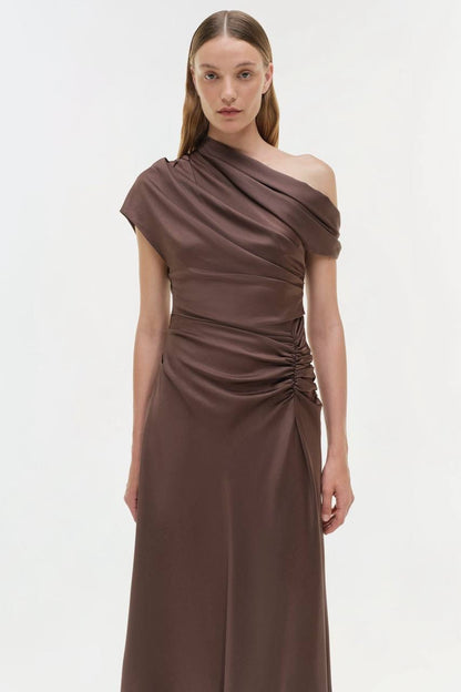 SK Joanna Satin Midi Dress